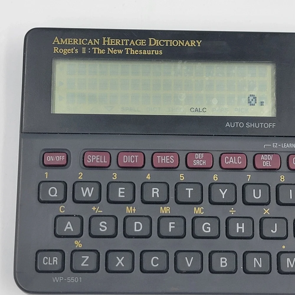 Seiko Instruments American Heritage Dictionary SII WP5501 Tested‎